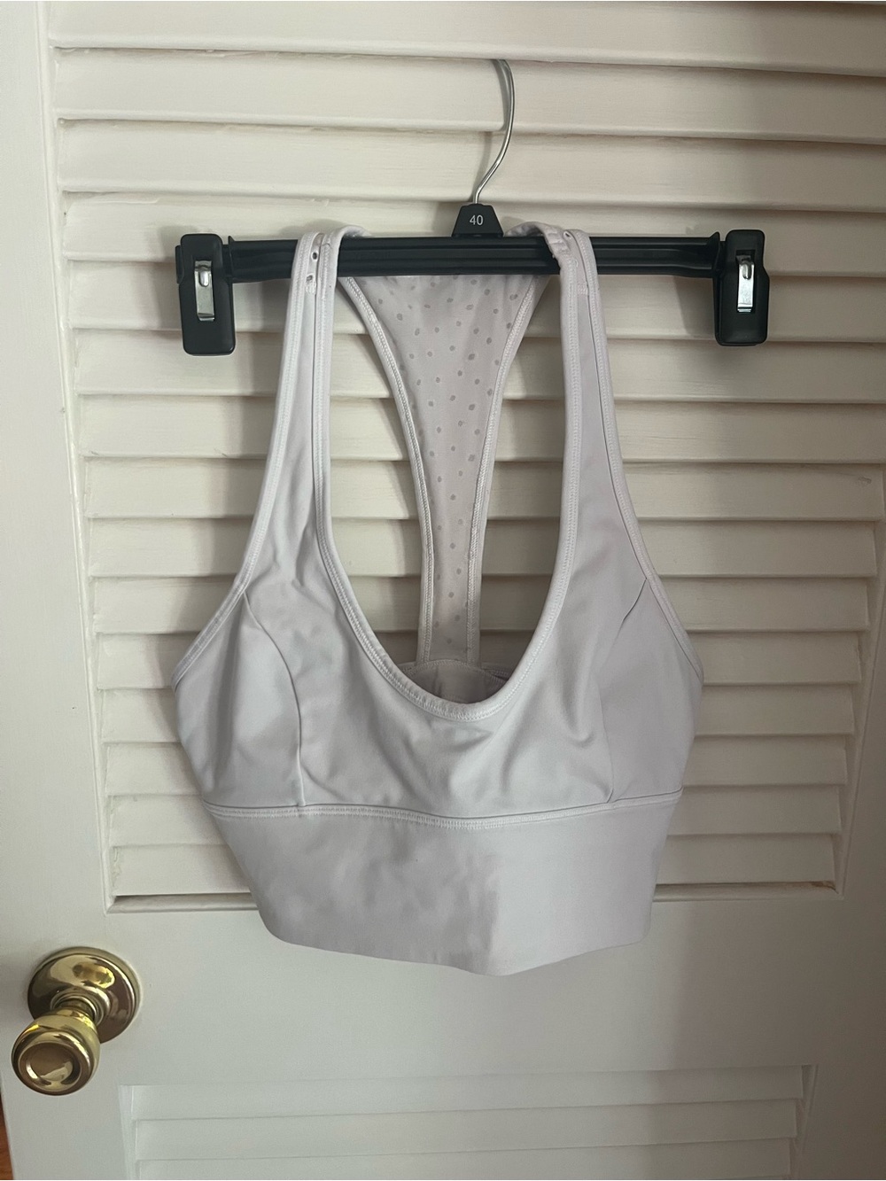 lululemon athletica White Racerback Sports Bra